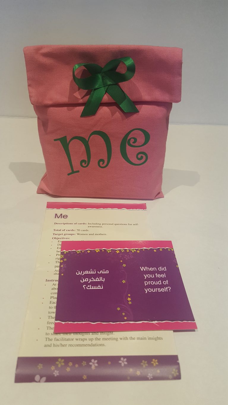 קלפים בערבית לעבודה עם נשים אני Me أنا